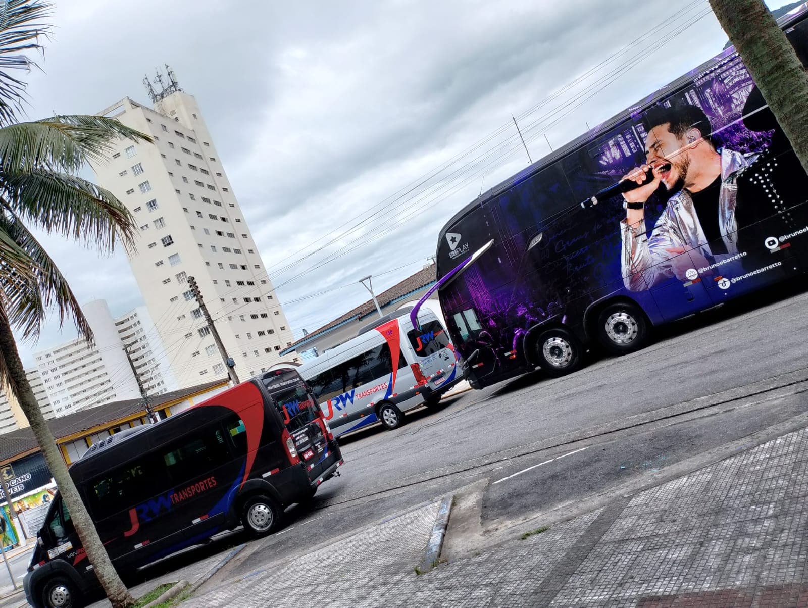 Frota JRW em operação de eventos